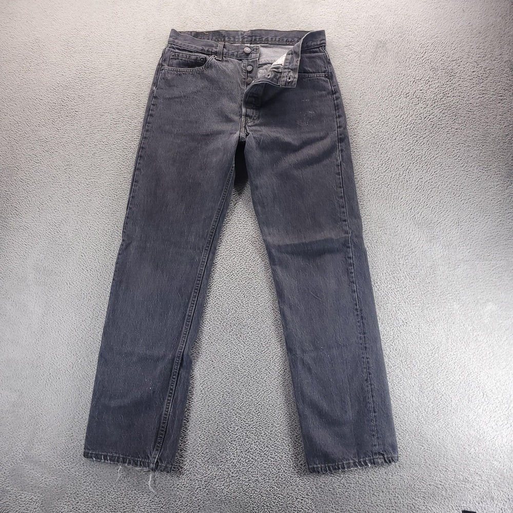 VTG Levis 501 Jeans Mens 33x32 Gray Regular Straight Button Fly Made In USA 80s